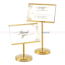 Bảng menu inox để bàn