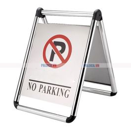 Biển đỗ xe gấp inox