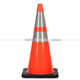 Cọc tiêu giao thông chóp nón đế đen