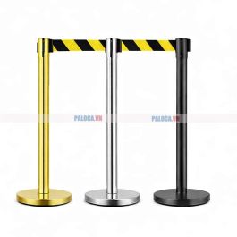 Cột chắn dây màu vàng đen kéo căng