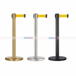 Cột chắn inox dây màu vàng kéo căng