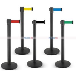 Cột chắn inox đen dây căng