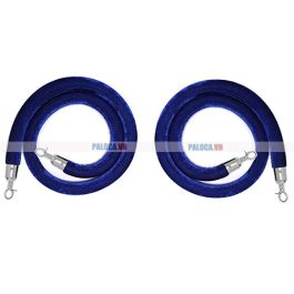 Dây nhung trùng màu xanh biển cho cột chắn