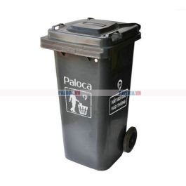 Thùng rác nhựa 240L màu ghi