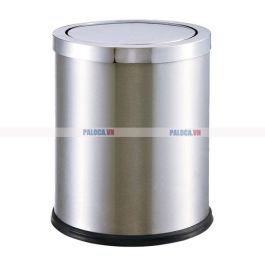 Thùng rác inox nắp lật nhỏ