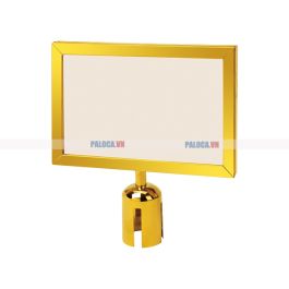 Bảng thông báo cột chắn inox dây căng