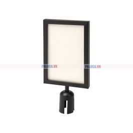 Bảng chỉ dẫn thông báo cắm trên cột chắn inox