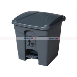 Thùng rác nhựa đạp chân 30L màu ghi