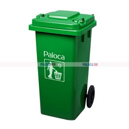 Thùng rác nhựa 120 lít màu xanh lá