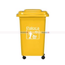 Thùng rác nhựa 60 lít màu vàng