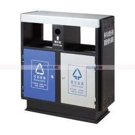 Thùng rác để công viên 2 ngăn phân loại rác