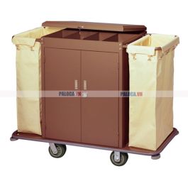 Xe đẩy dọn phòng khách sạn bằng thép phun sơn