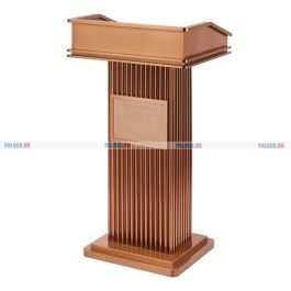 Bục phát biểu Inox mạ vàng hồng