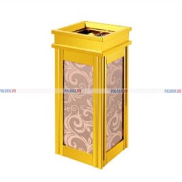 Thùng rác đá hoa cương có gạt tàn thuốc lá