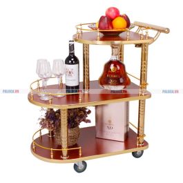 kệ bày rượu cao cấp có bánh xe