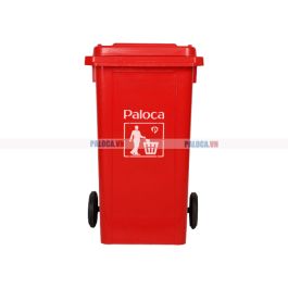 Thùng rác composite 240L màu đỏ