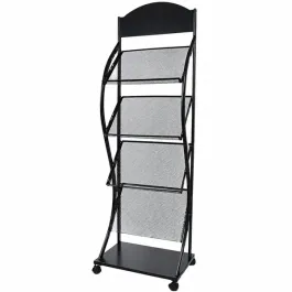 Kệ trưng bày tạp chí sách báo bằng thép đen