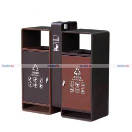 Thùng rác ngoài trời có gạt tàn thuốc