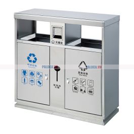 Thùng đựng rác 2 ngăn inox