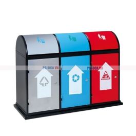 Thùng rác 3 ngăn đường phố