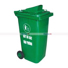 Thùng rác HDPE 240 Lít có nắp khe bỏ rác