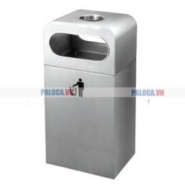 thùng rác inox có khay gạt tàn