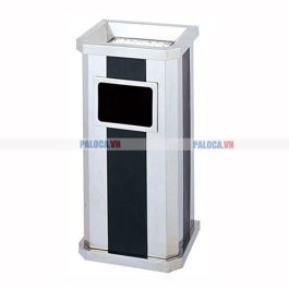 Thùng rác chữ nhật có gạt tàn thuốc