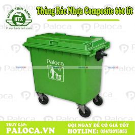 Thùng rác nhựa composite 660 lít giá rẻ
