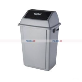 Thùng rác nhựa nắp đẩy 58L
