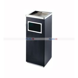 thùng rác phun sơn có gạt tàn