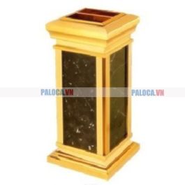 Thùng rác đá có khay gạt tàn thuốc lá