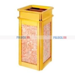 Thùng rác đá hoa cương có gạt tàn thuốc lá