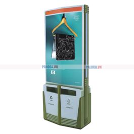 Thùng rác quảng cáo nhập khẩu giá rẻ