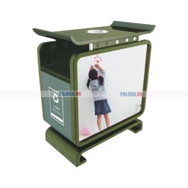 Thùng rác quảng cáo thiết kế cách điệu