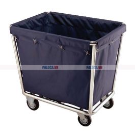 Xe chở đồ giặt là khung inox túi vải bạt