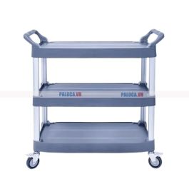 Xe đẩy đa năng 3 tầng khung nhôm tam giác