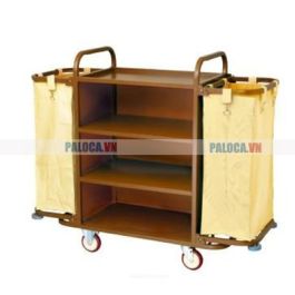 Xe đẩy dọn phòng khách sạn bằng thép phun sơn