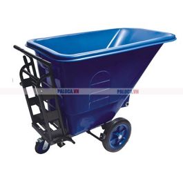 Xe đẩy rác 450L thùng nhựa