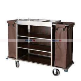 Xe đẩy làm phòng 3 tầng gỗ công nghiệp