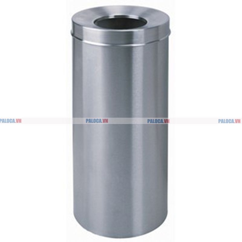 Thùng rác inox tròn nhập khẩu