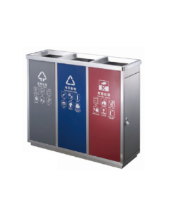 Thùng rác inox phân loại 3 ngăn