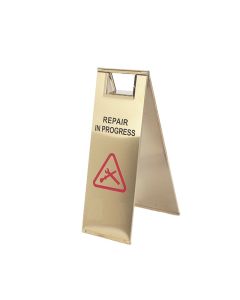 Biển đỗ xe gấp inox vàng