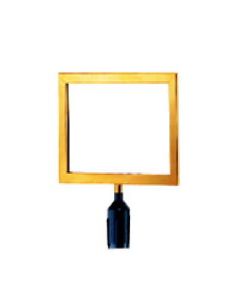 Bảng thông báo cắm trên cột chắn inox