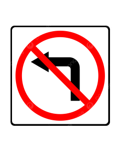 Biển báo giao thông cấm rẽ trái