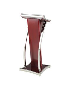 Bục phát biểu bằng inox và gỗ