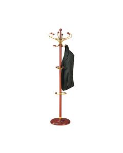 Cột cây móc treo quần áo di động inox bằng gỗ G-6