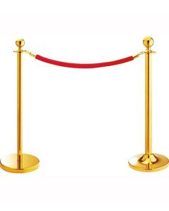 Cột chắn inox dây nhung trùng
