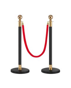 Cột chắn inox sơn đen dây trùng