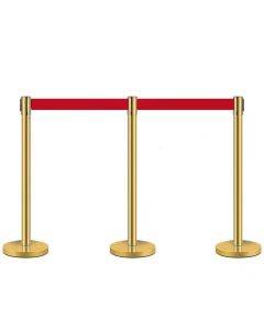 Cột chắn inox vàng dây căng