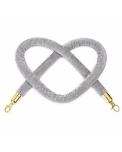 Dây nhung màu xám thay thế cho trụ chắn